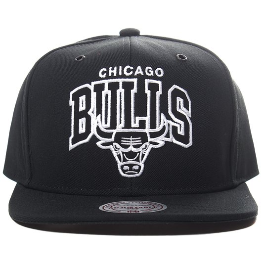 Boné Mitchell & Ness Chicago Bulls Branco/Preto