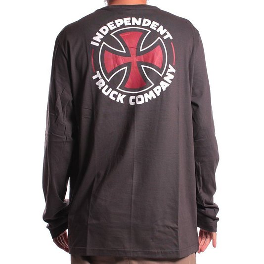 Camiseta Independent M/L ITC Cross Chumbo