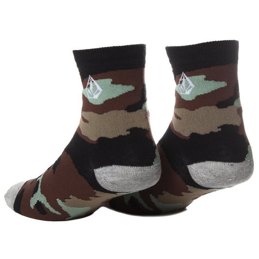 Meia Volcom Camo Feminino Camuflado