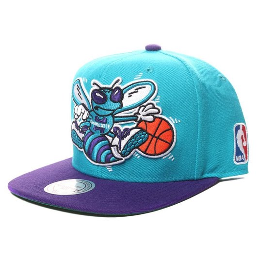 Boné Mitchell & Ness Charlotte Hornets Azul/Roxo