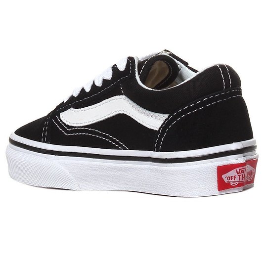 Tênis Vans Old Skool Juvenil Preto/Branco