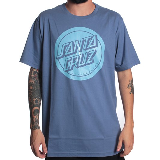 camiseta Santa Cruz Reverse Dor Azul Indigo
