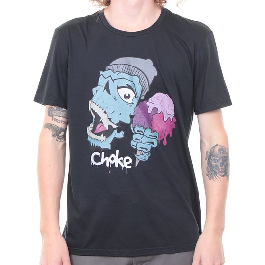 Camiseta Choke Skull Fresh Preto