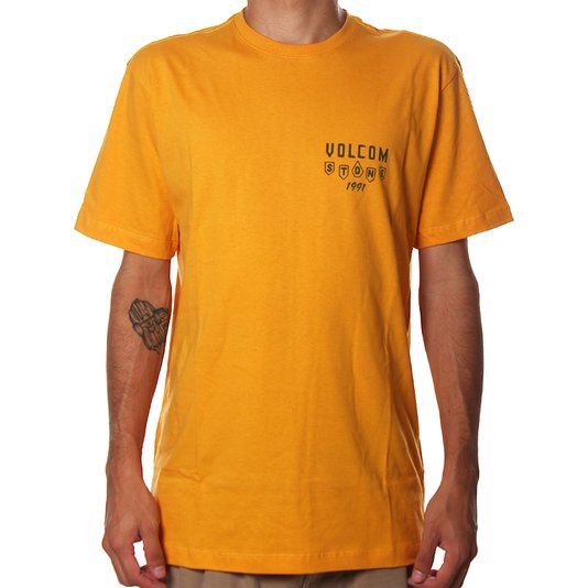 Camiseta Volcom Hellacin Amarelo