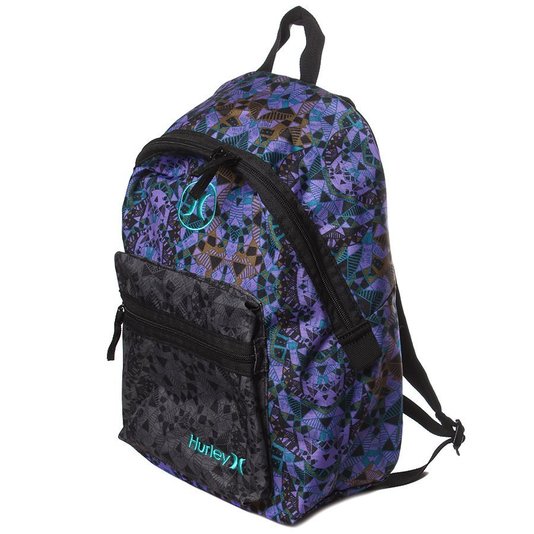Mochila Hurley City Preto/Roxo