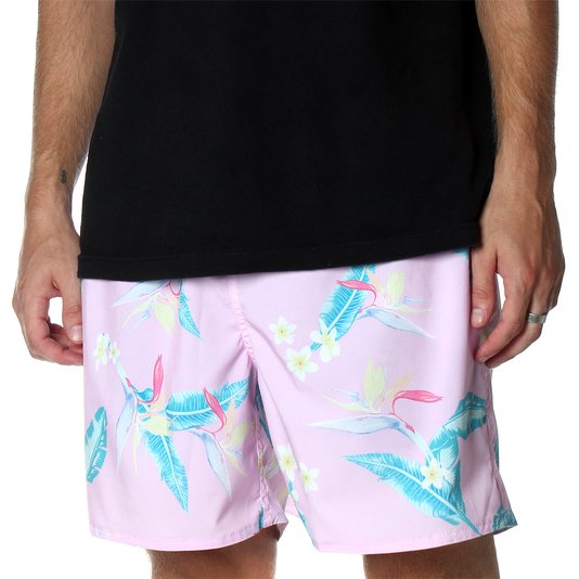 Bermuda Shorts Insane Water Tropical Candy Rosa/Azul