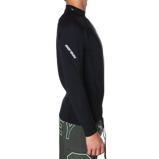 Jaqueta Mormaii Neoprene 1.0MM Snap Manga Longa Preto/Chumbo