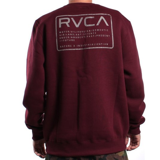 Moletom Rvca Label Bordo