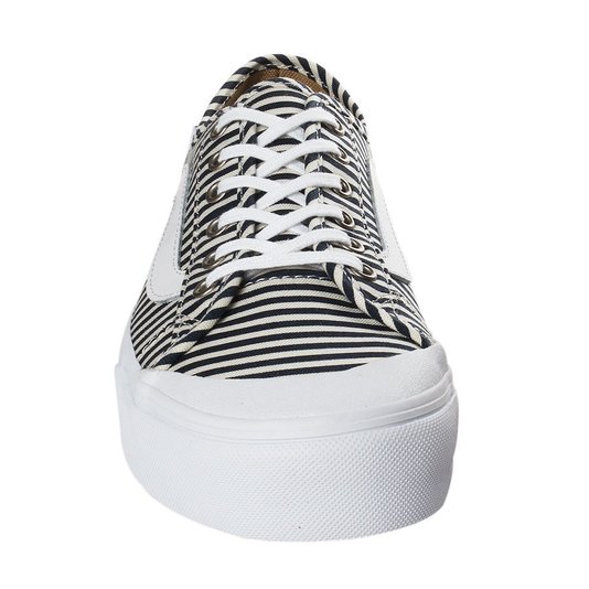 Tênis Vans Ball Stripes Bege/Azul Marinho/Listrado