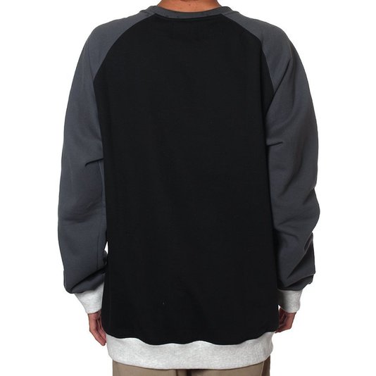 Moletom Globe Brand Careca Preto/Chumbo