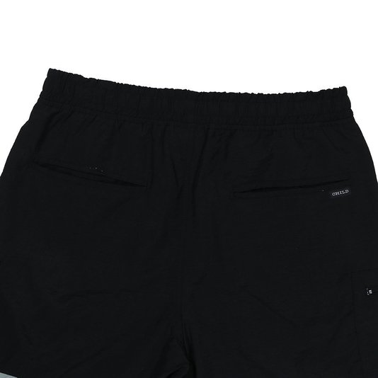 Bermuda Child Short Parts Preto/Cinza
