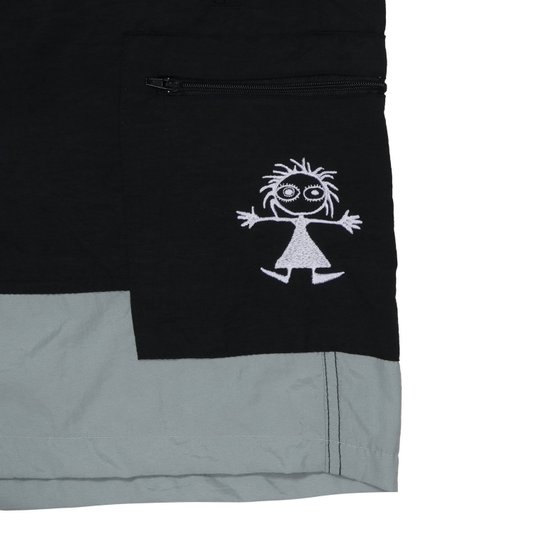 Bermuda Child Short Parts Preto/Cinza