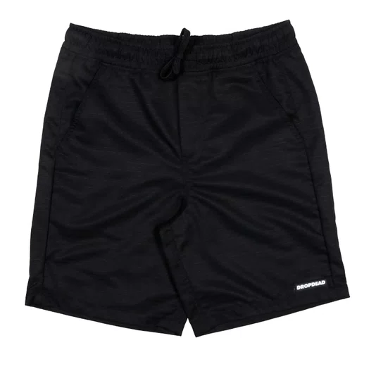 Bermuda Drop Dead Nylon Rip Stop Mid Preto