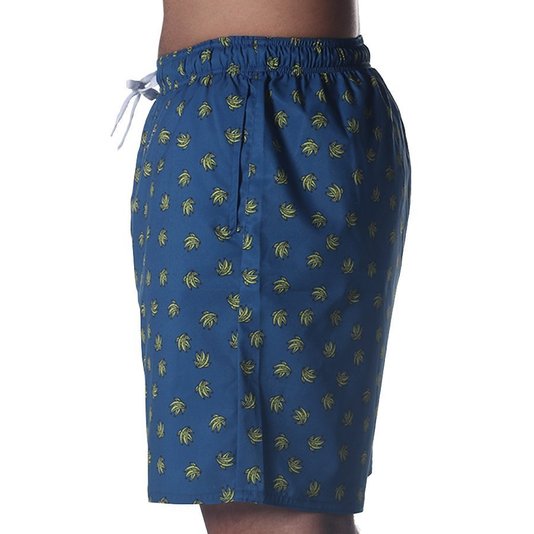 Bermuda Dropdead Shorts Banana Azul/Amarelo