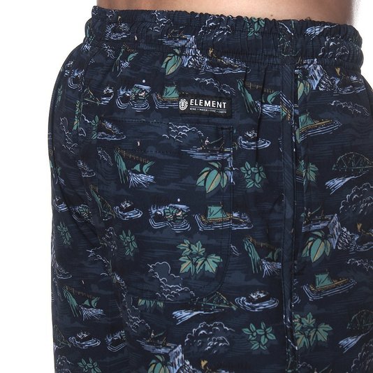 Bermuda Element Shorts River Rats Azul Marinho