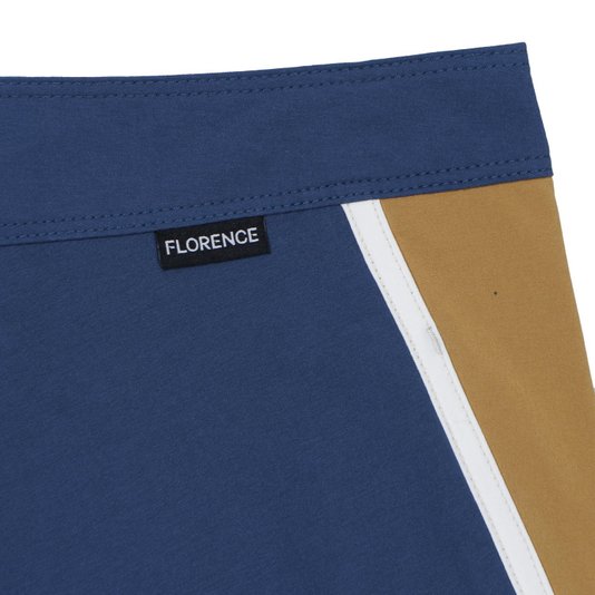 Bermuda Florence Burgee S2 Azul Marinho/Caramelo