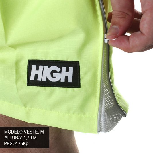 Bermuda High Company Adjustable Running Shorts Verde Limão