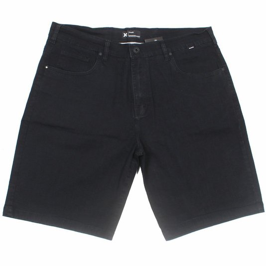 Bermuda Hurley Oversize Poly Preto