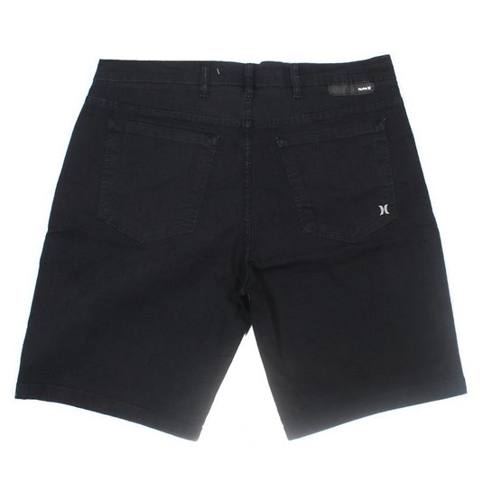 Bermuda Hurley Oversize Poly Preto
