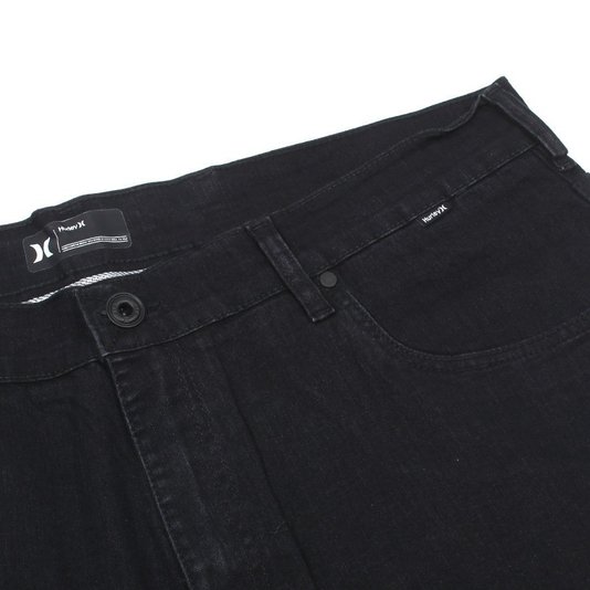 Bermuda Hurley Oversize Poly Preto