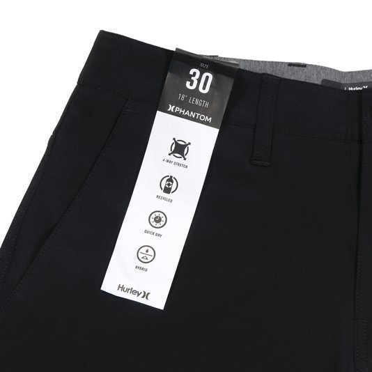 Bermuda Hurley Phantom 18 Walkshorts Preto