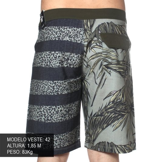 Bermuda Hurley Phantom Tiger Floral Verde Militar