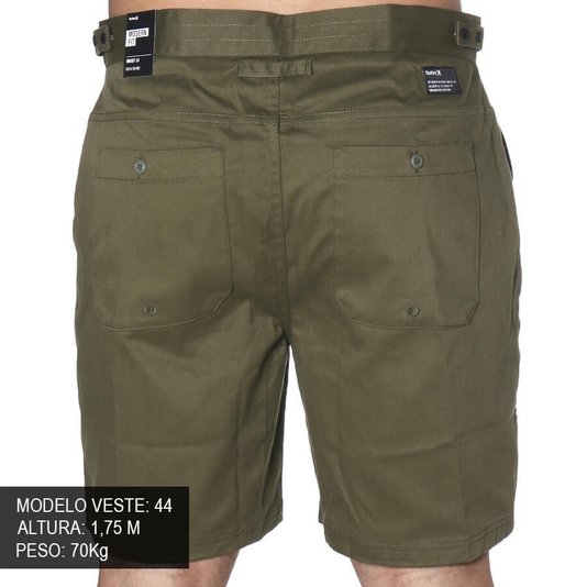 Bermuda Hurley Walkshort Df Trails Verde Oliva