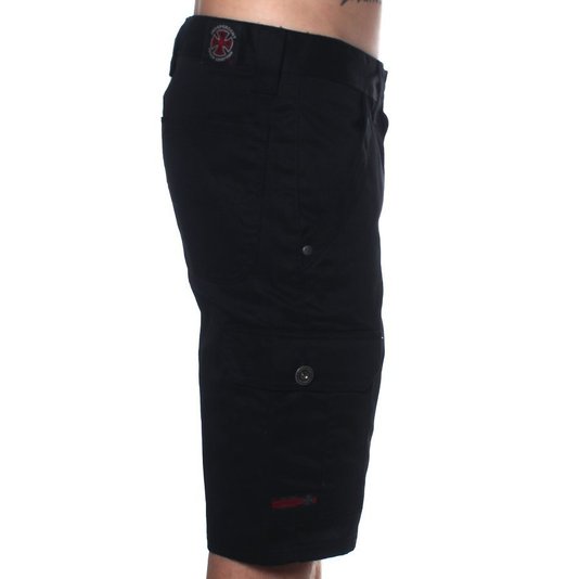 Bermuda Independent Sarja Confort Drimes Preto