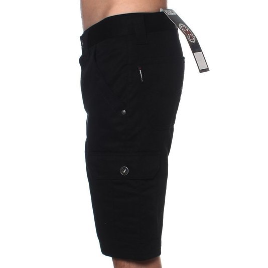 Bermuda Independent Sarja Confort Drimes Preto