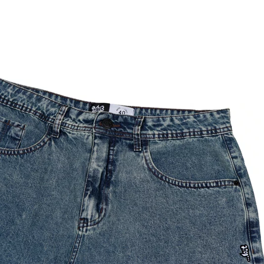 Bermuda Lost Denim Marmorizado Jeans