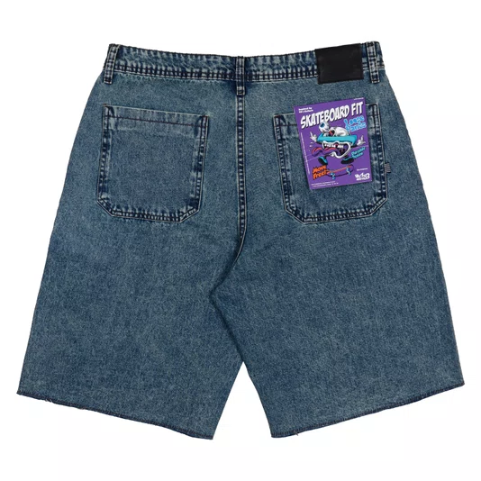 Bermuda Lost Denim Marmorizado Jeans