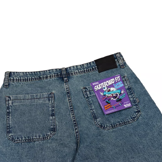 Bermuda Lost Denim Marmorizado Jeans