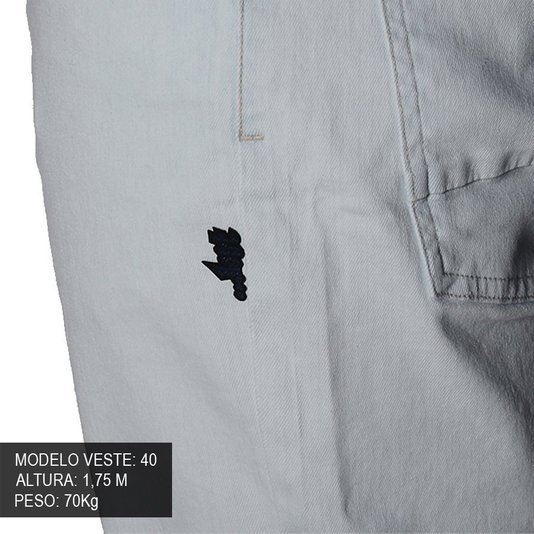 Bermuda Lost Jeans Slim Delave Jeans Claro