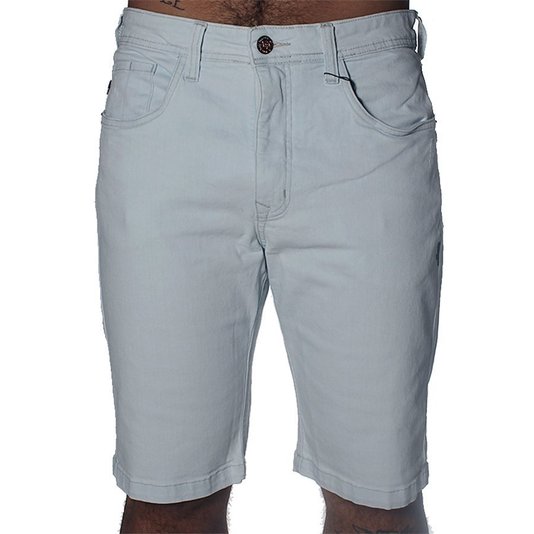 Bermuda Lost Jeans Slim Delave Jeans Claro