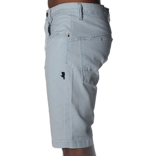 Bermuda Lost Jeans Slim Delave Jeans Claro