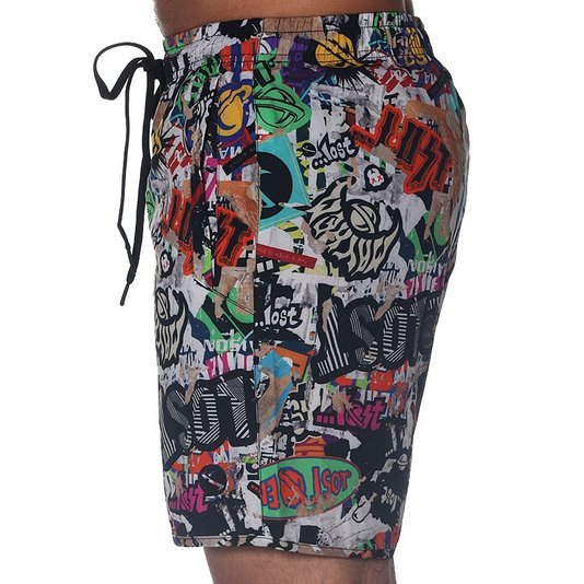 Bermuda Lost Shorts Sticker Sortido