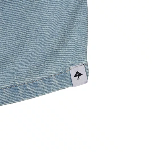 Bermuda Lrg Jeans Lifted Blue Walk Denin Jeans Claro
