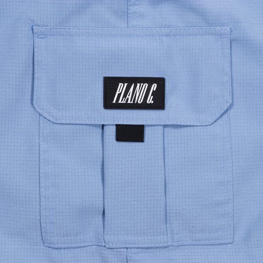 Bermuda Plano C. Shorts Cargo Ripstop Logo Azul