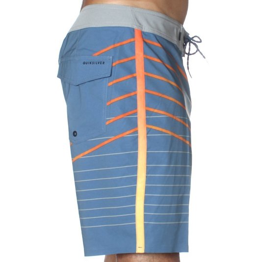 Bermuda Quiksilver Highline Shibori Slash Azul/Amarelo