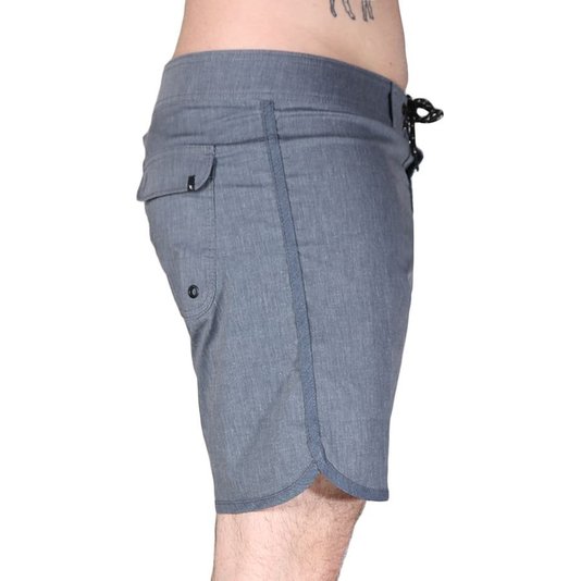 Bermuda Rip Curl Color Washed Scall Cinza Mescla Escuro