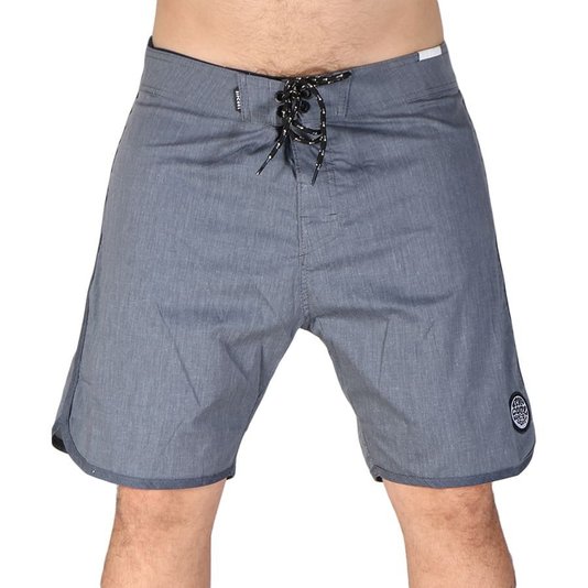 Bermuda Rip Curl Washed Soall Cinza Mescla Escuro