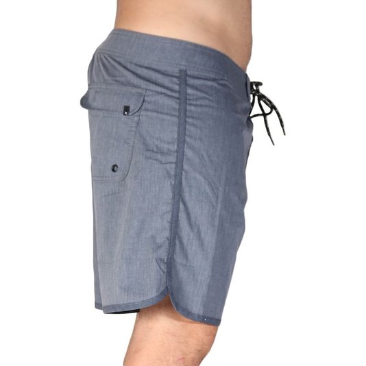 Bermuda Rip Curl Washed Soall Cinza Mescla Escuro