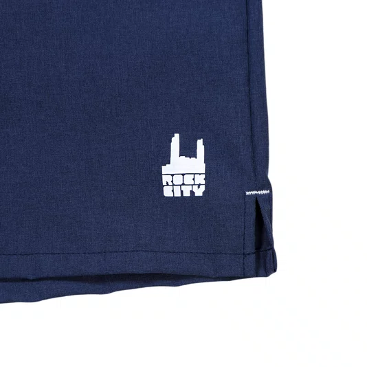 Bermuda Rock City Apparel Brand Co Elástico Azul