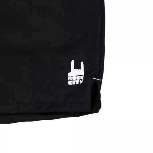 Bermuda Rock City Apparel Brand Co Elástico Preto