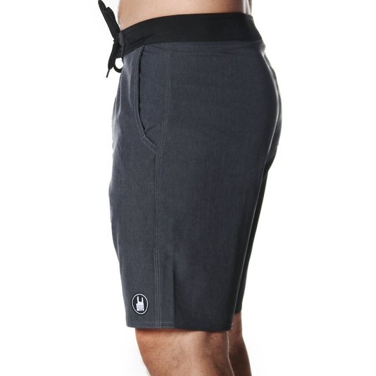 Bermuda Rock City Boardshort Basic Cinza Escuro/Preto
