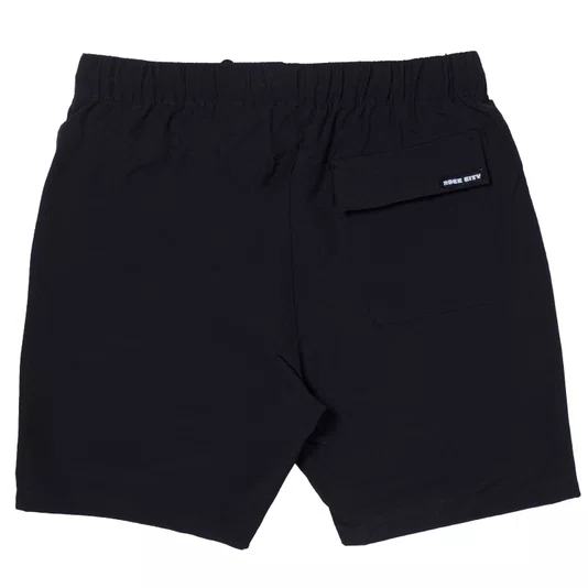 Bermuda Rock City Ripstop Elástico Summer 26 Preto Mescla