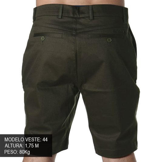  Bermuda Rock City Sarja Tailor Verde Musgo