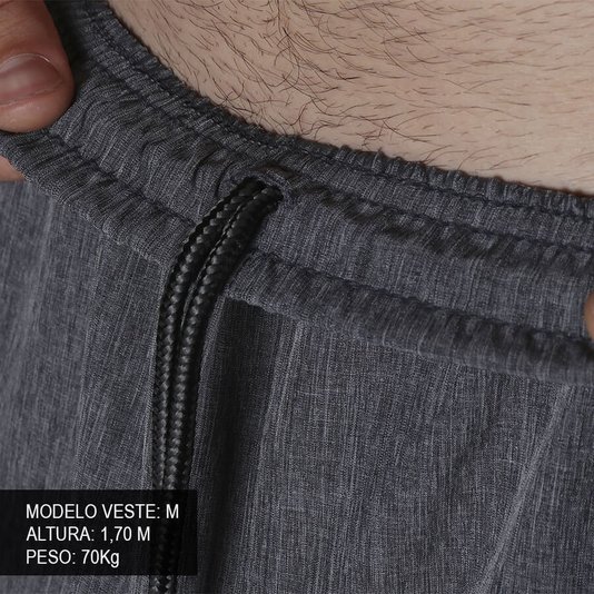 Bermuda Rock City Shorts Liso Summer 21 Cinza Mescla
