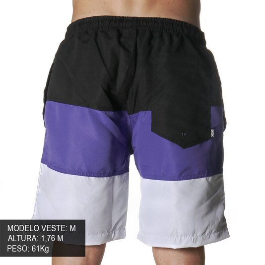 Bermuda Shorts DGK Arena Preto/Roxo