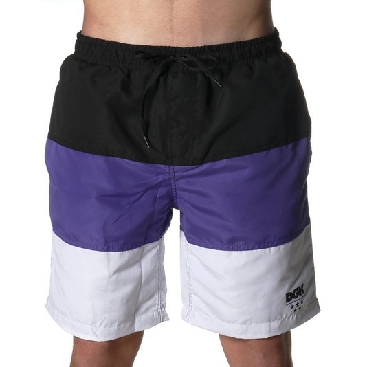 Bermuda Shorts DGK Arena Preto/Roxo